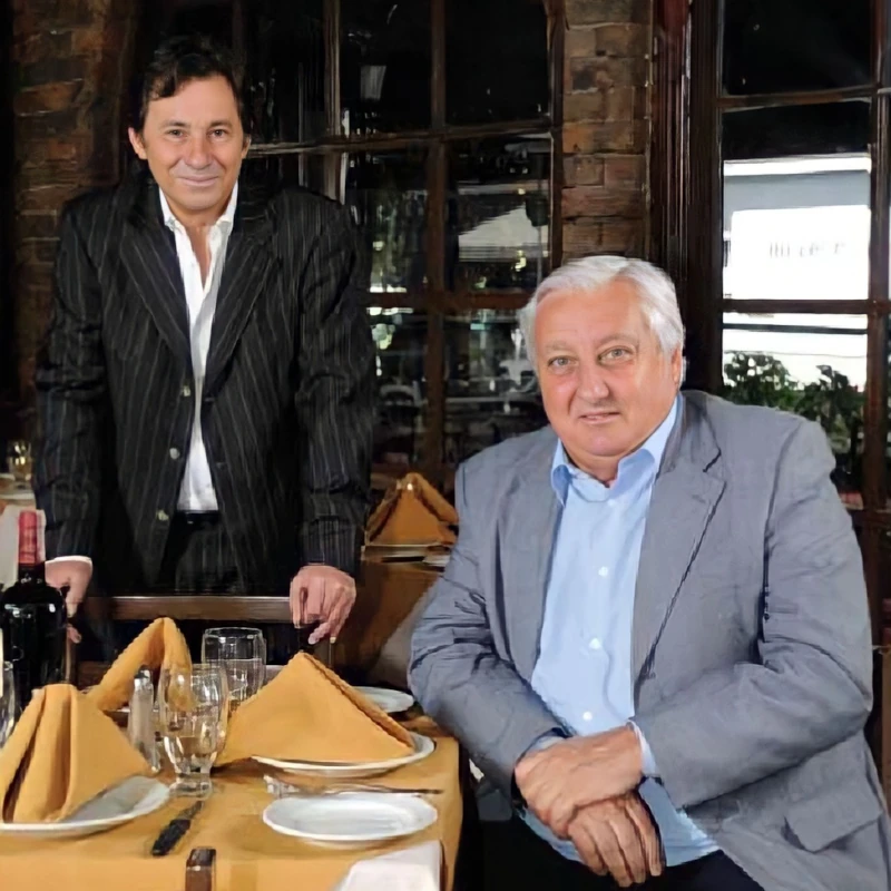 José Antonio Tevez y Juan Carlos Sarnari, fundadores de Estancia Chica